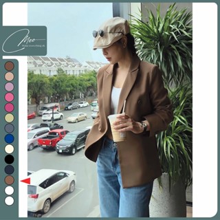 [Chiết eo] - Áo blazer nữ áo vest dài tay màu nâu