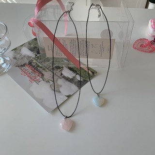 Dây chuyền trái tim dễ thương Modleaf Simple heart necklace Hàn Quốc