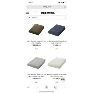 Khăn Muji xuất Nhật