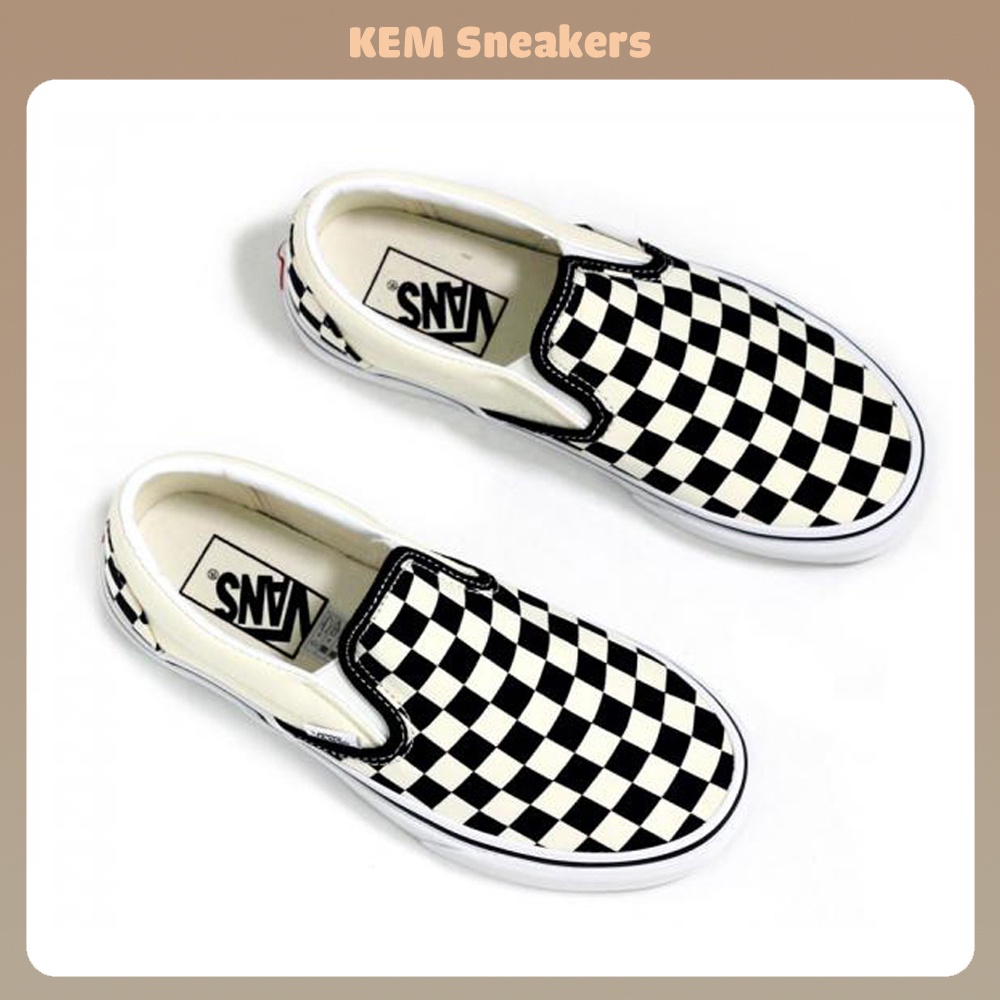 Giày Vans Caro Lười Vans Old Skool Classic Full Bill+Box, Giày Thể Thao Vans Hot Trend