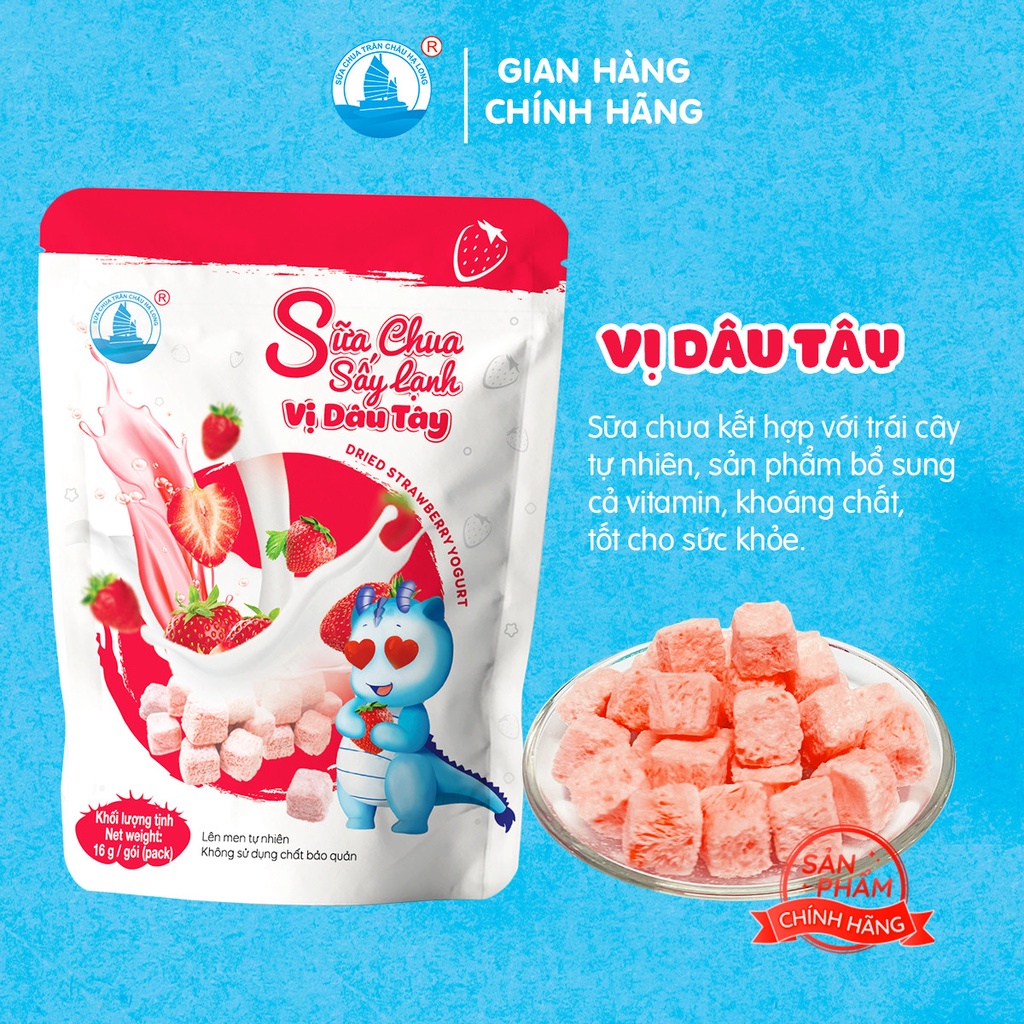 Combo 4 gói sữa chua sấy lạnh mỗi gói 16 gram - Sữa Chua Trân Châu Hạ Long