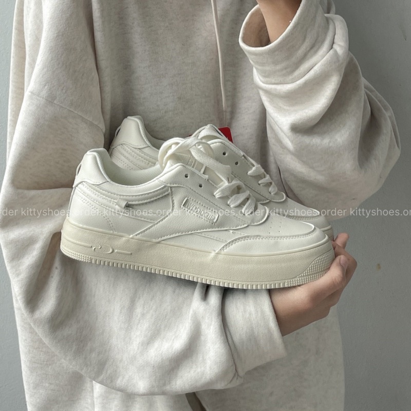 Giày Thể Thao Ulzzang Màu Trắng Phong Cách Đơn Giản Học Sinh - G02