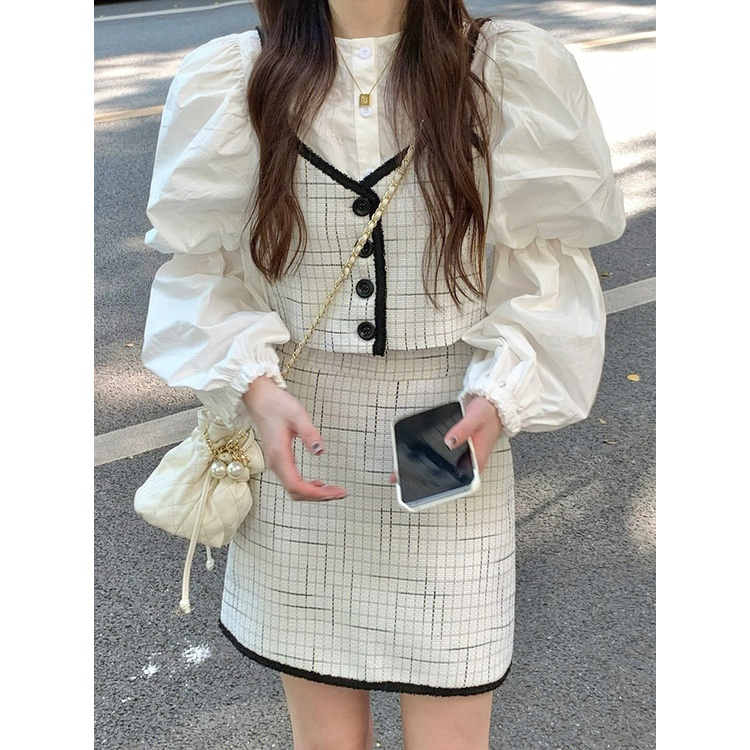 ✨Bộ Áo Váy Ngắn Phong Cách Xiaoxiang Mùa Xuân 2023 Mới Phù Hợp Với Tất Cả Các Bộ Trang Phục Kỷ Niệm