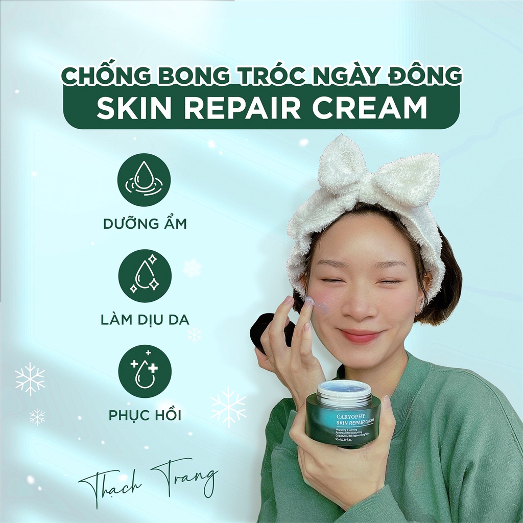 Kem dưỡng ẩm phục hồi da tổn thương Caryophy Skin Repair Cream Hàn Quốc giúp da mềm mịn 50ml