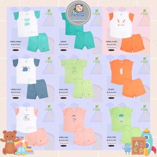 Bộ quần áo cộc tay Lullaby chất cotton cho bé