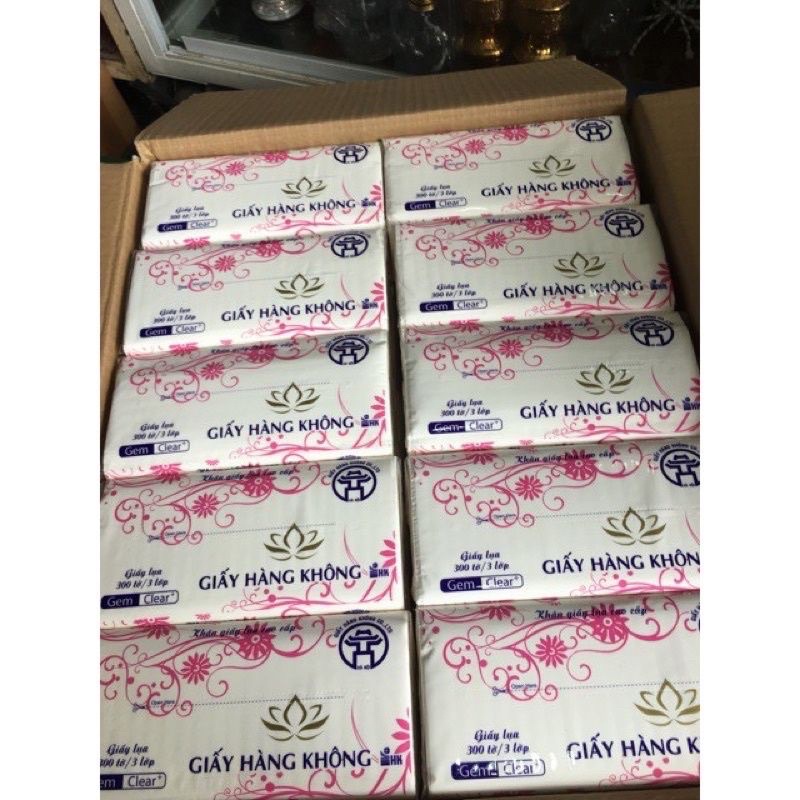1thung/40gói khăn rút cao cấp-khăn giấy vietnam airline 1 thùng/40 gói