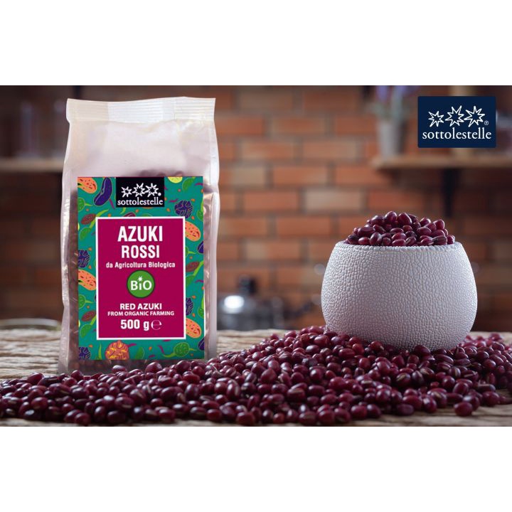 Đậu đỏ Azuki hữu cơ (Organic Red Azuki) - Sottolestelle - 500g