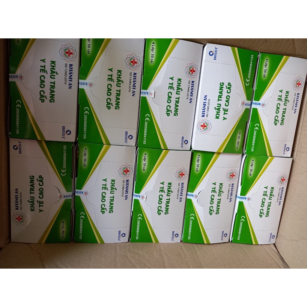 SỈ 10 HỘP KHẨU TRANG KHÁNH AN 4 LỚP KHÁNG KHUẨN LOẠI 2
