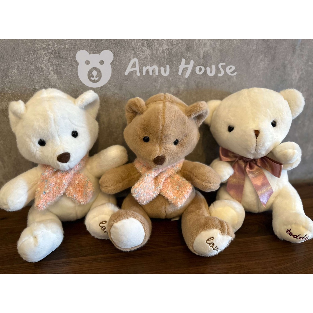 Gấu bông Teddy nhỏ dễ thương, Gấu bông Teddy love 25-35cm