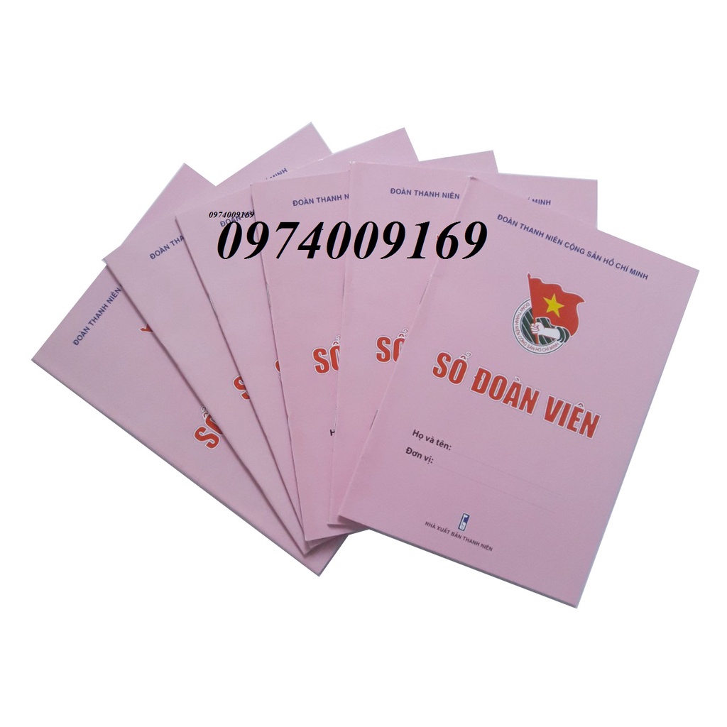Sổ đoàn viên (5 quyển) mẫu mới nhất của tw đoàn thanh niên việt nam