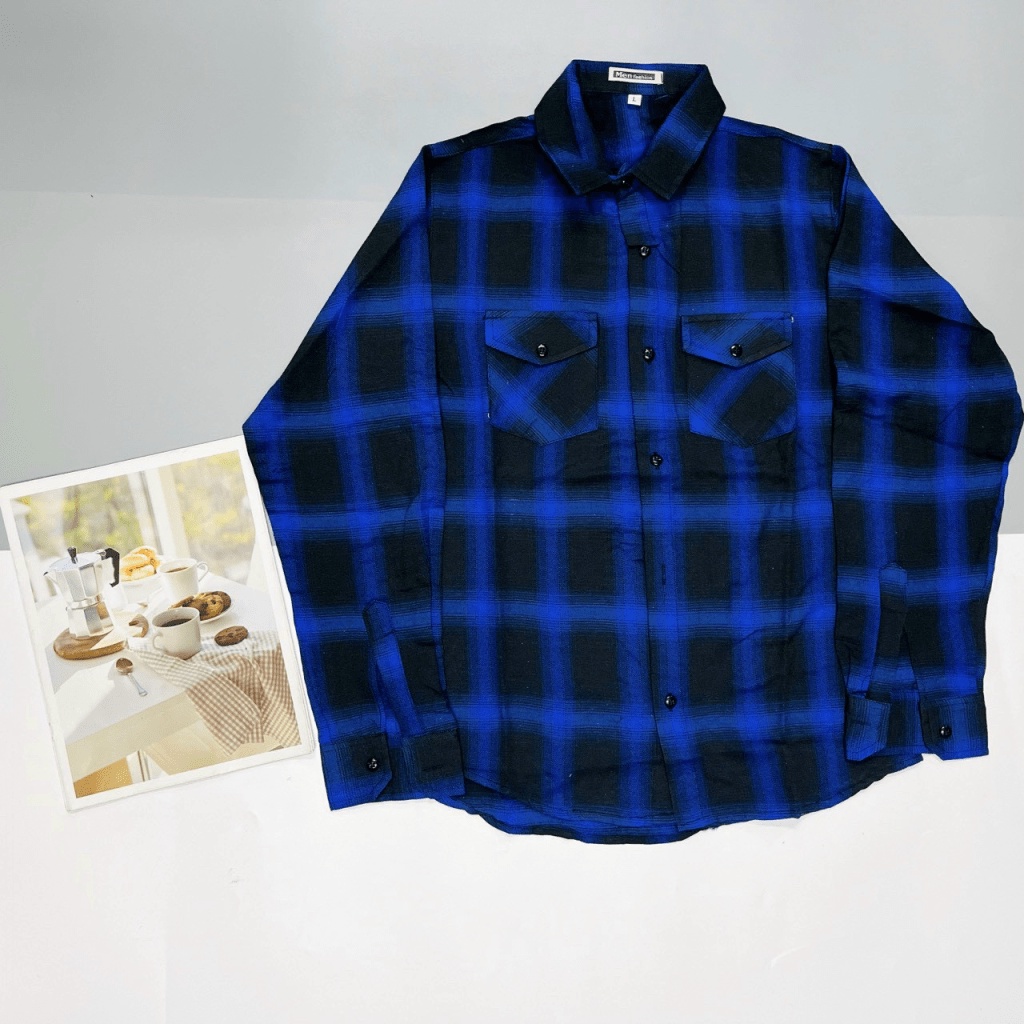 Áo Sơ Mi Caro Nam Cổ Bẻ Vải Mềm Mịn 4 Màu Phong Cách Soái Ca NEW UNISEX