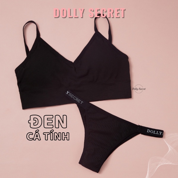 Bộ đồ lót thoải mái Sporty cotton sợi tre DOLLY SECRET 2 chi tiết gồm áo lót và quần lót B10 | BigBuy360 - bigbuy360.vn