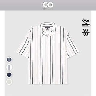  Áo sơ mi tay ngắn cuban shirt SPAO trơn và kẻ sọc chất lụa - 4 màu