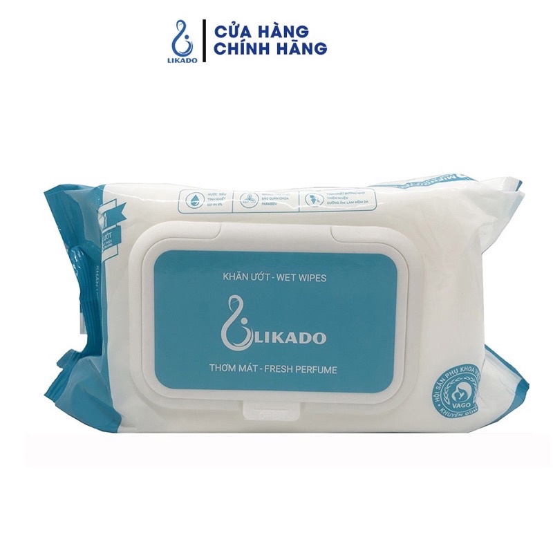 Khăn giấy ướt không mùi cho bé gói 100 miếng kt 15x20cm