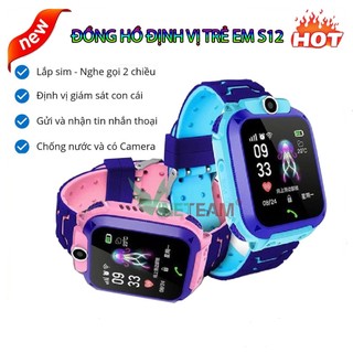 Đồng Hồ Định Vị Thông Minh Q12 cho Trẻ Em Học Sinh Ngôn ngữ Tiếng Việt- Nghe Gọi -Quay Phim-Chụp ảnh