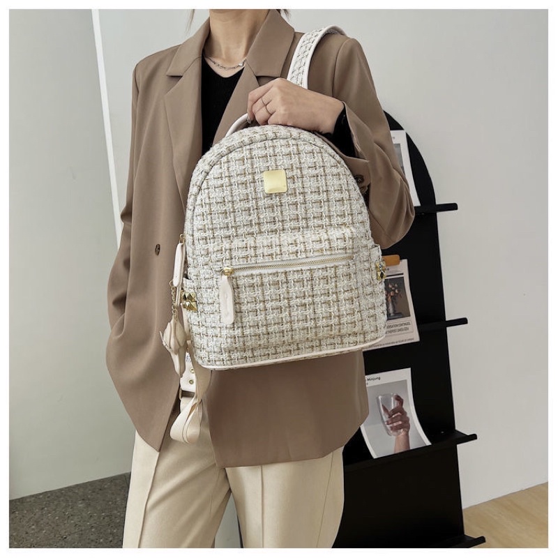 BALO DA MINI THỜI TRANG NỮ BALO DA VẰN GIÁ RẺ CÁ SẤU HỌA TIẾT HÀN QUỐC CÁ TÍNH BLN48H157