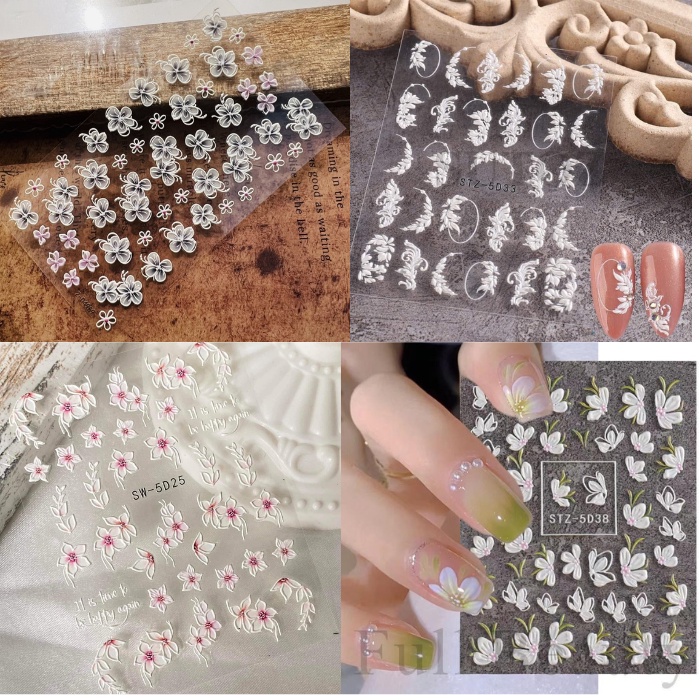 sticker lụa các mẫu hot miếng dán móng