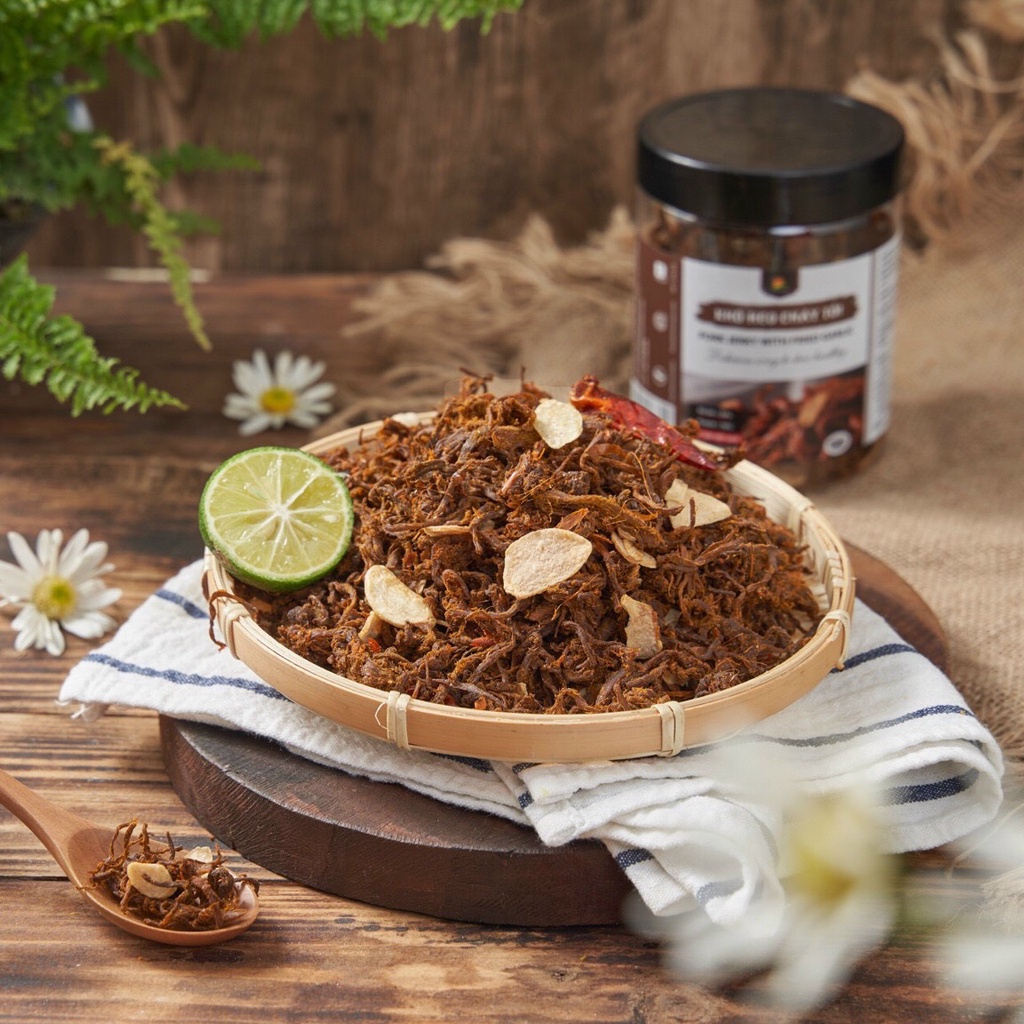 Khô Heo Cháy Tỏi Fansipan Chính Hãng Gói 50 Thơm Ngon Đậm Vị An Toàn Vệ Sinh, Ăn Vặt NaNa