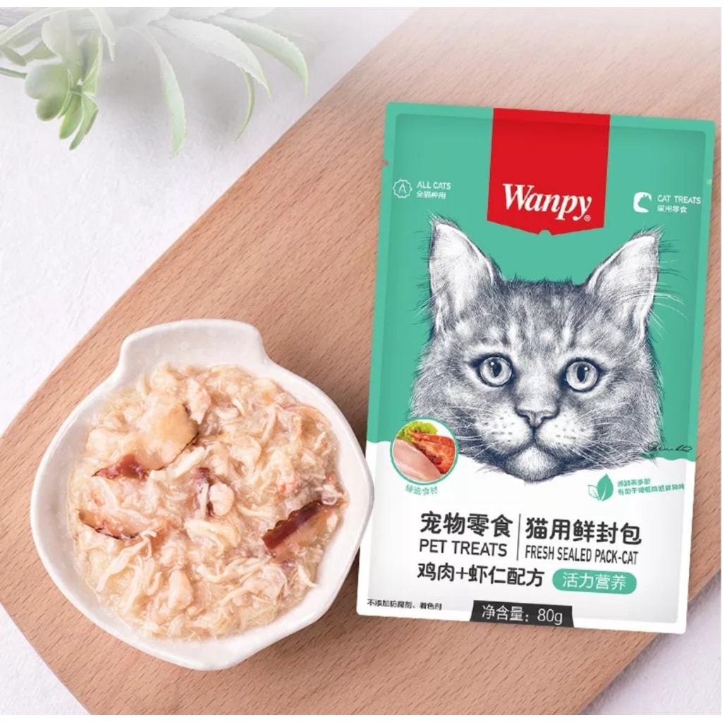 Pate Wanpy Cho Mèo Gói 80G