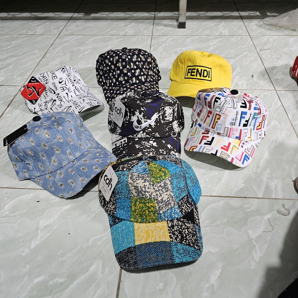 Nón kết lộn xộn 7 màu cho nữ