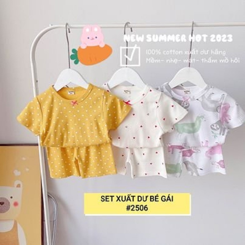 Set 3 bộ đồ thun hoạ tiết cho bé trai MINTSCLOSET Mint s Closet borip tay