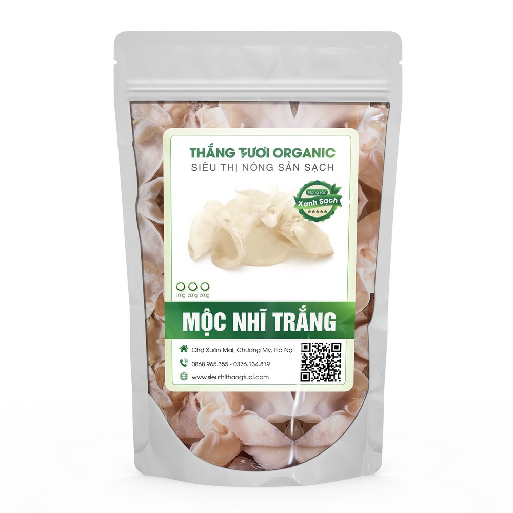 Mộc nhĩ Trắng cánh to sạch sẽ cắt sạch gốc ngon loại 1