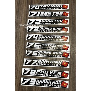 Tem 63 tỉnh thành dán xe máy TanthanhPT