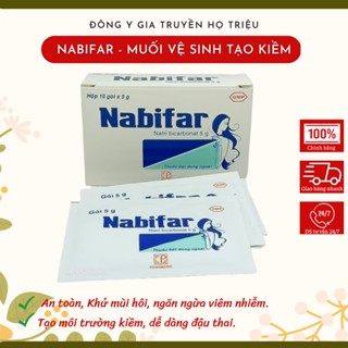 Muối rửa vệ sinh tăng kiềm Nabifar, bột rửa phụ khoa, khử mùi hôi