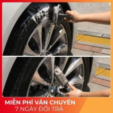 Thân Cọ Rửa Mâm Siêu Sạch _ Chổi Chà Lốp Vành Xe Ôtô/ Xe Hơi/ Xe Máy/ Xe Đạp