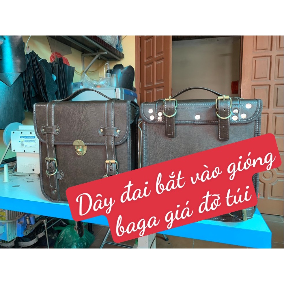 Túi Treo Xe Máy Classic Và Các Dòng Xe Phong Cách Cổ Điển Kích thước Ngang 27cm, Cao 28cm, Dày 11cm