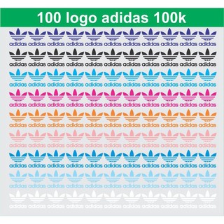 100 logo adida đủ mầu sắc