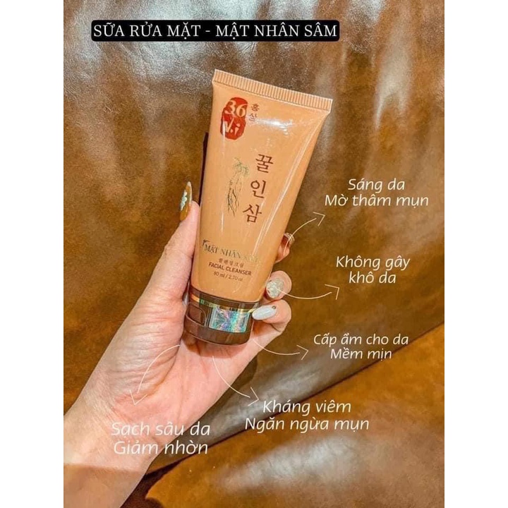 Sữa rửa mặt mật nhân sâm MEEA