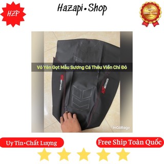 Vỏ da yên gọt thêu chỉ đỏ form cho wave bao đẹp