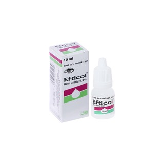 Nước muối sinh lý efticol 0,9% chai 10ml