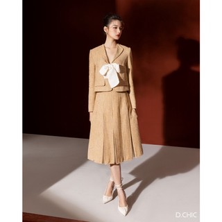 Áo khoác croptop tweed D.CHIC MS: 160581