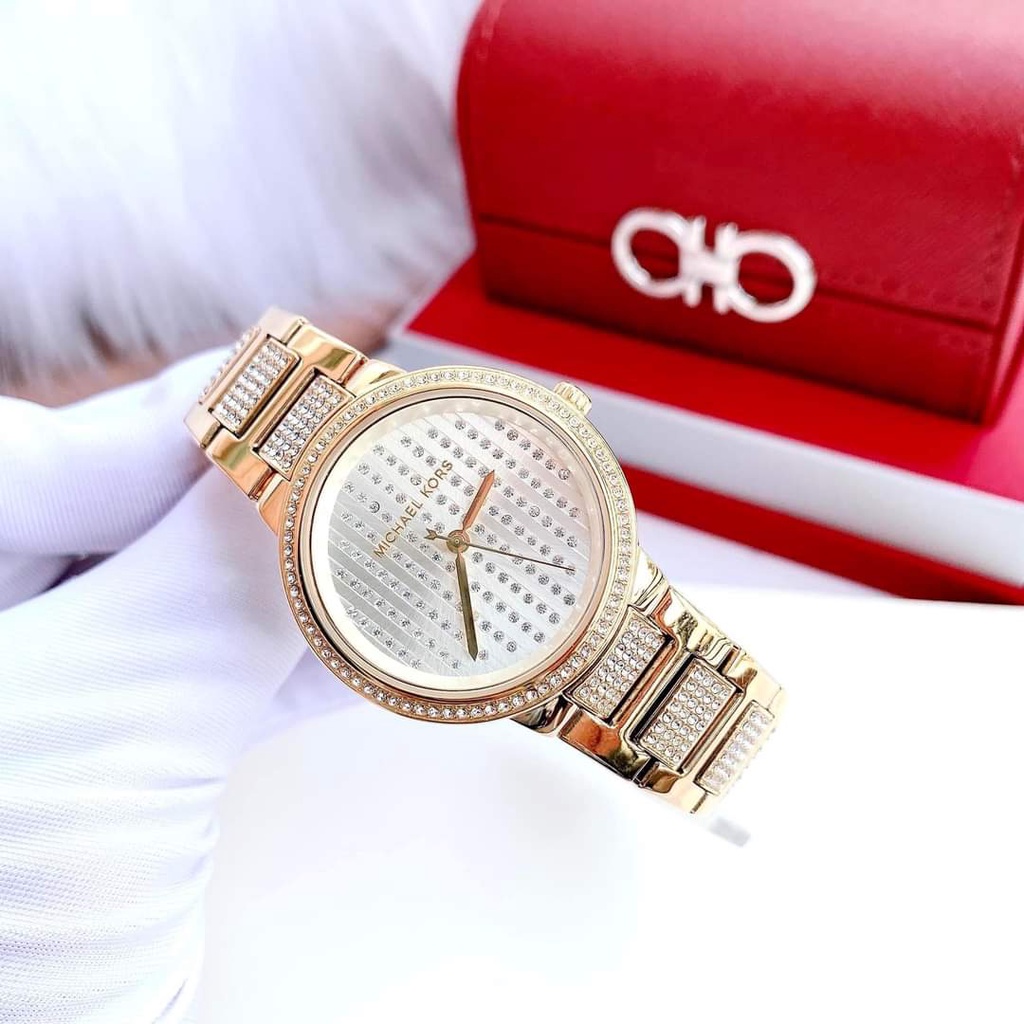 Đồng Hồ Nữ Michael Kors MK3985 Size: 32mm Full Box bản Full pha lê