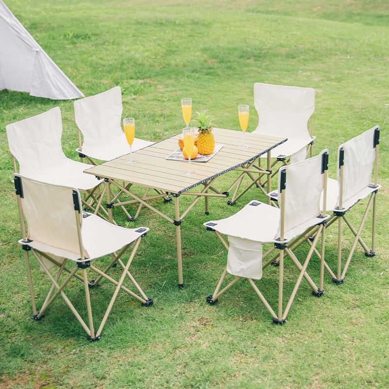 Bàn Ghế dã ngoại xếp gọn picnic du lịch bằng hợp kim nhôm nhẹ, chắc chắn, độ bền cao