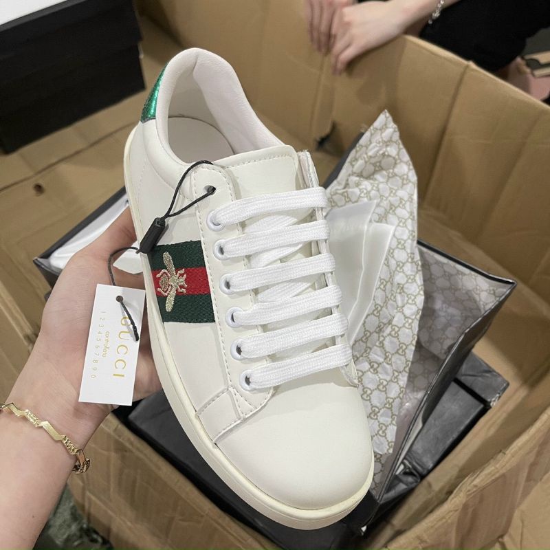 Giày thể thao GUCCI Ong, giày gucci 3 vạch mới full size 36-43 full phụ kiện quà tặng