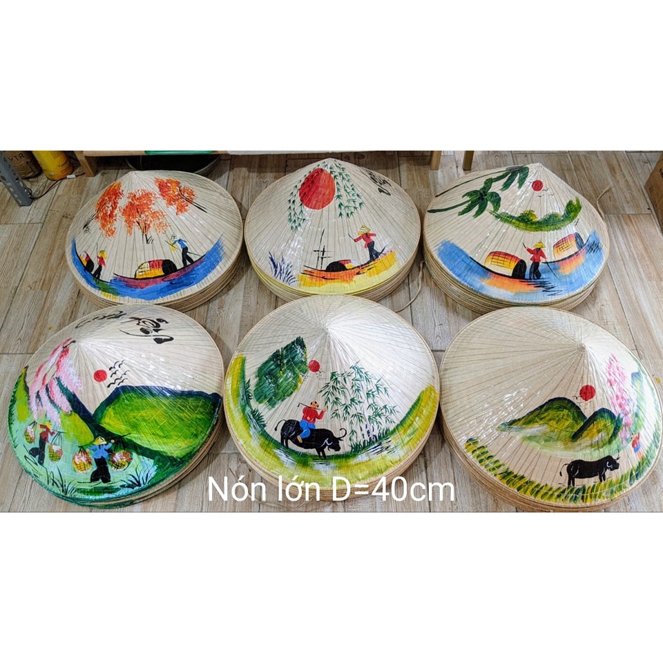 Nón Lá Vẽ  - Loại lớn