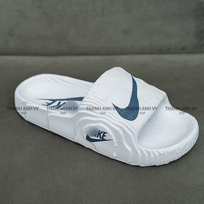 Dép Nikee đúc nguyên khối siêu nhẹ, dép unisex quai ngang đẹp dáng thể thao chống nước full box