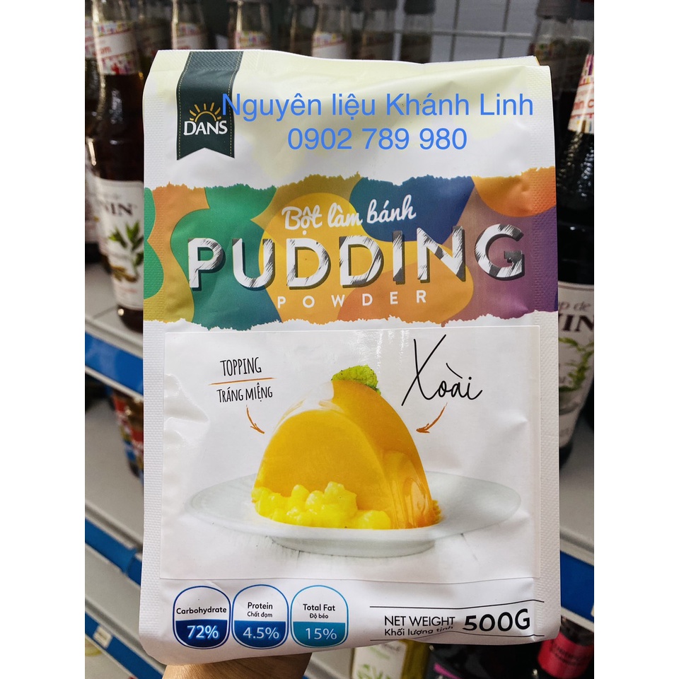 Bột làm Pudding vị Xoài Dans 500g