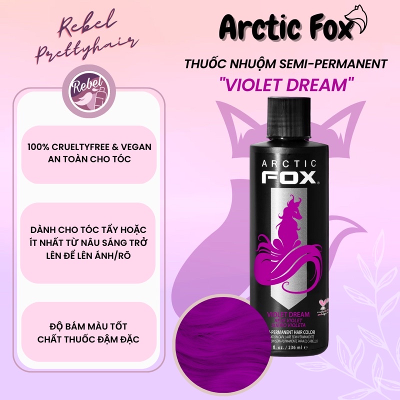 Thuốc nhuộm tóc Arctic Fox Violet Dream