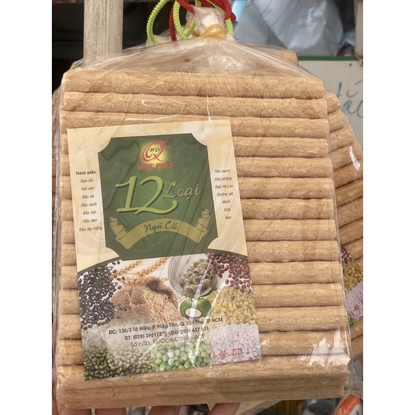 Bánh ống 12 loại hạt Ngủ Cốc giòn thơm rất ngon
