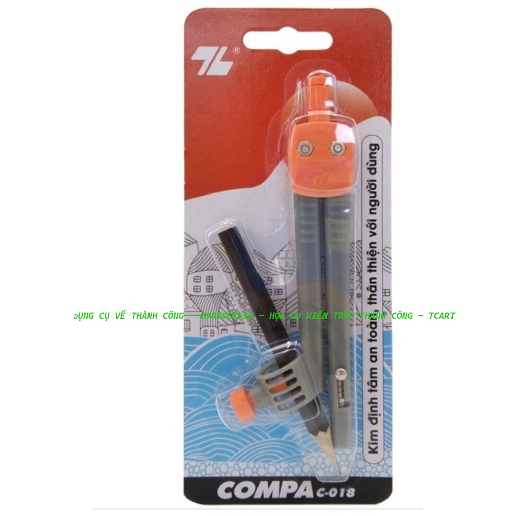Compa Chì Cây Thiên Long C-018 ( 1 cây/ vỉ )