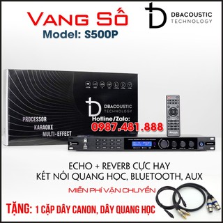 Vang số db acoustic s500p - hát, nghe nhạc đều hay - tặng cặp dây canon, dây quang học - hàng chính hãng