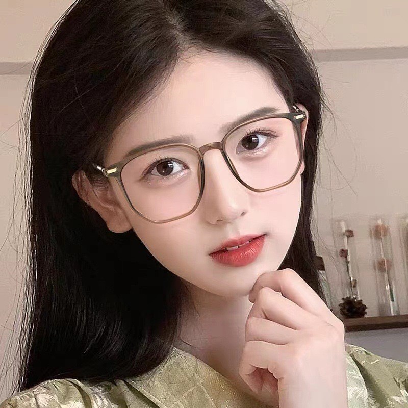 Gọng kính cận TR90 DAGILA 2982 nam nữ form vuông nhựa phối kim loại chống gỉ cao cấp Hàn Quốc