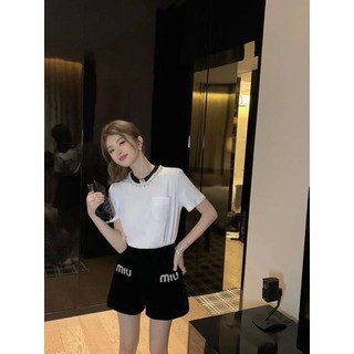 Áo phông miumiu cổ đá