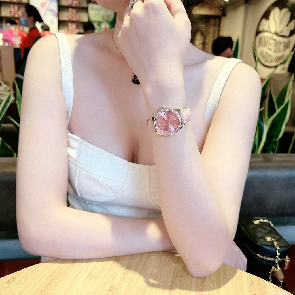 Đồng hồ nữ dây da Ferre Milano Wristwatch Pink FM1L116L0031