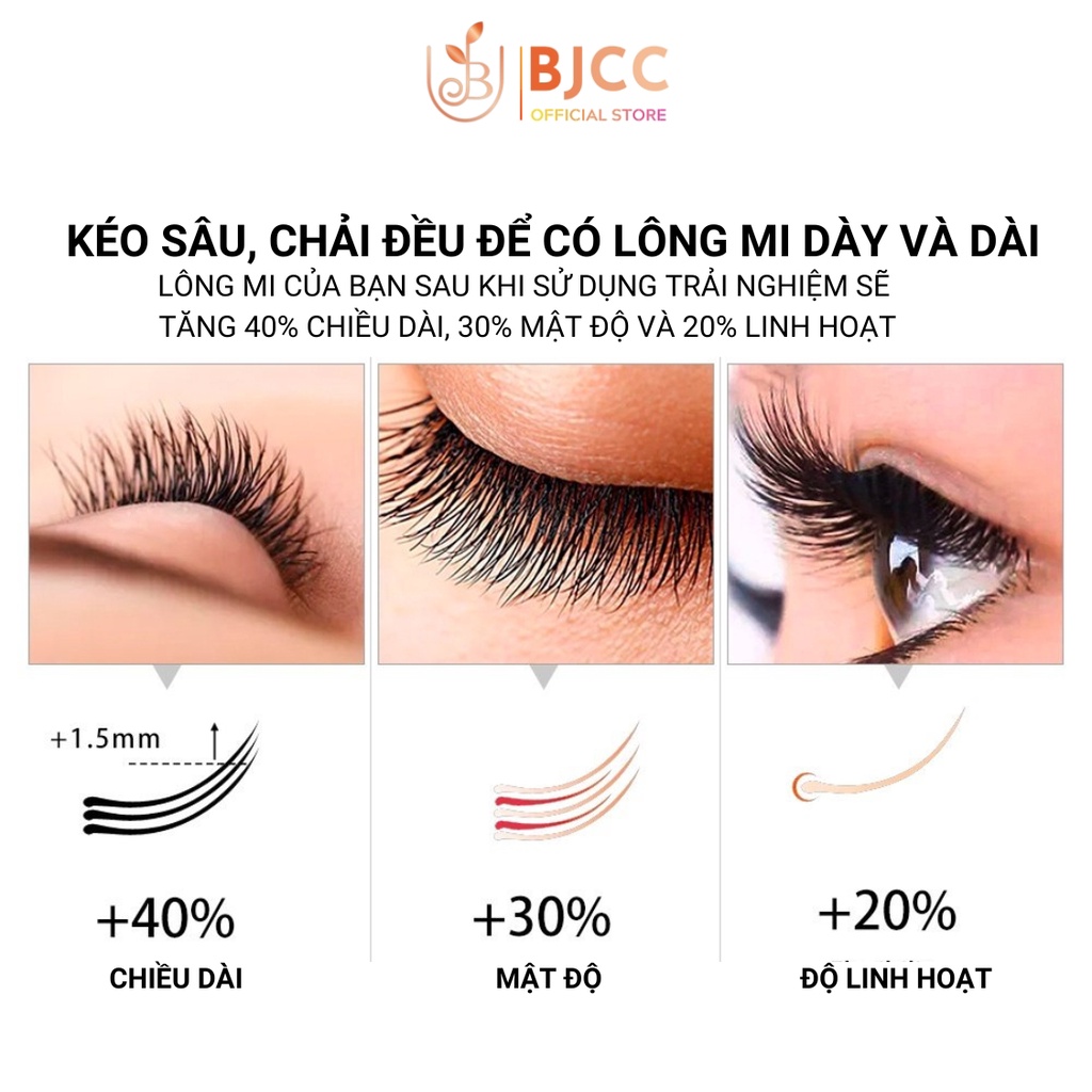 Dưỡng mi BJCC Eylash ban ngày, dài dày tự nhiên không gây thâm mắt phục hồi và ngăn ngừa rụng mi