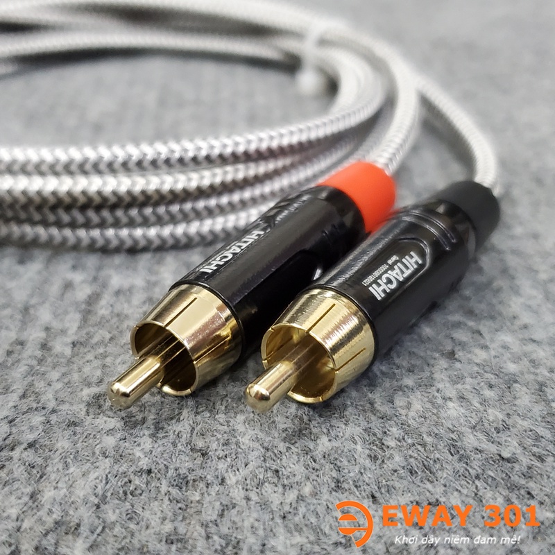 Bộ Dây AV  Bản Dây Phòng Thu Chất Âm Cực Ngọt & Chi Tiết - Dài 1m - Dây 2 RCA ra 2 RCA